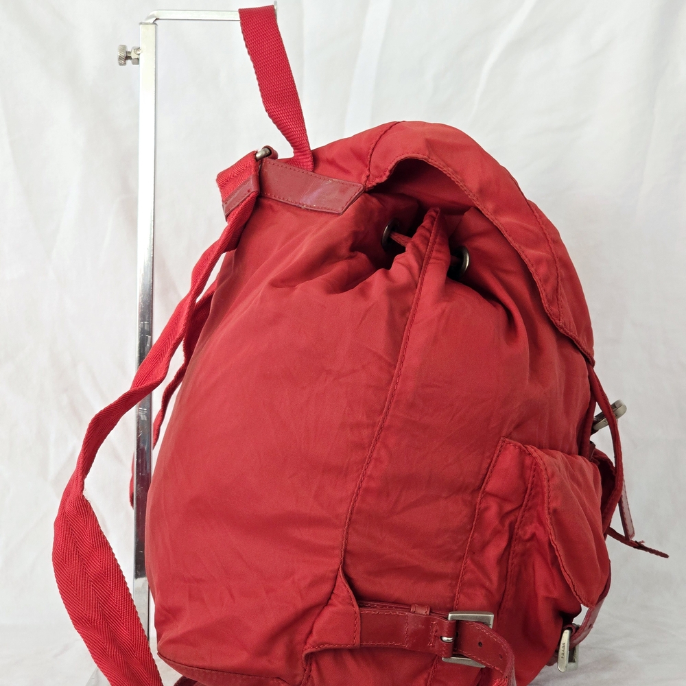 Prada Red Nylon Backpack - Picture 4 of 10